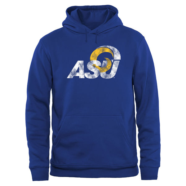 Men NCAA Angelo State Rams Big Tall Classic Primary Pullover Hoodie Royal